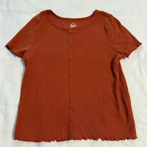 Wonder Nation Terracotta Button-Down Shirt